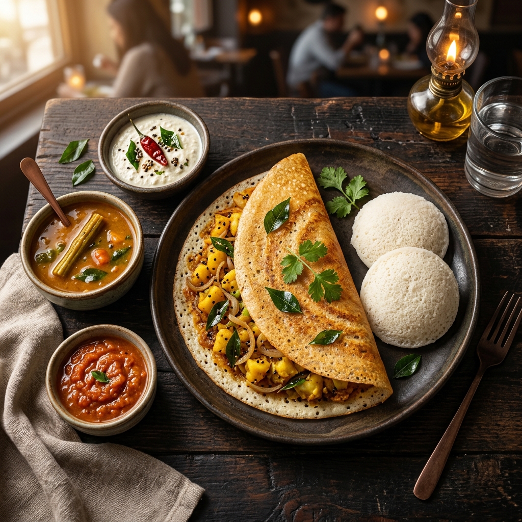 Crispy Dosa and soft Idli