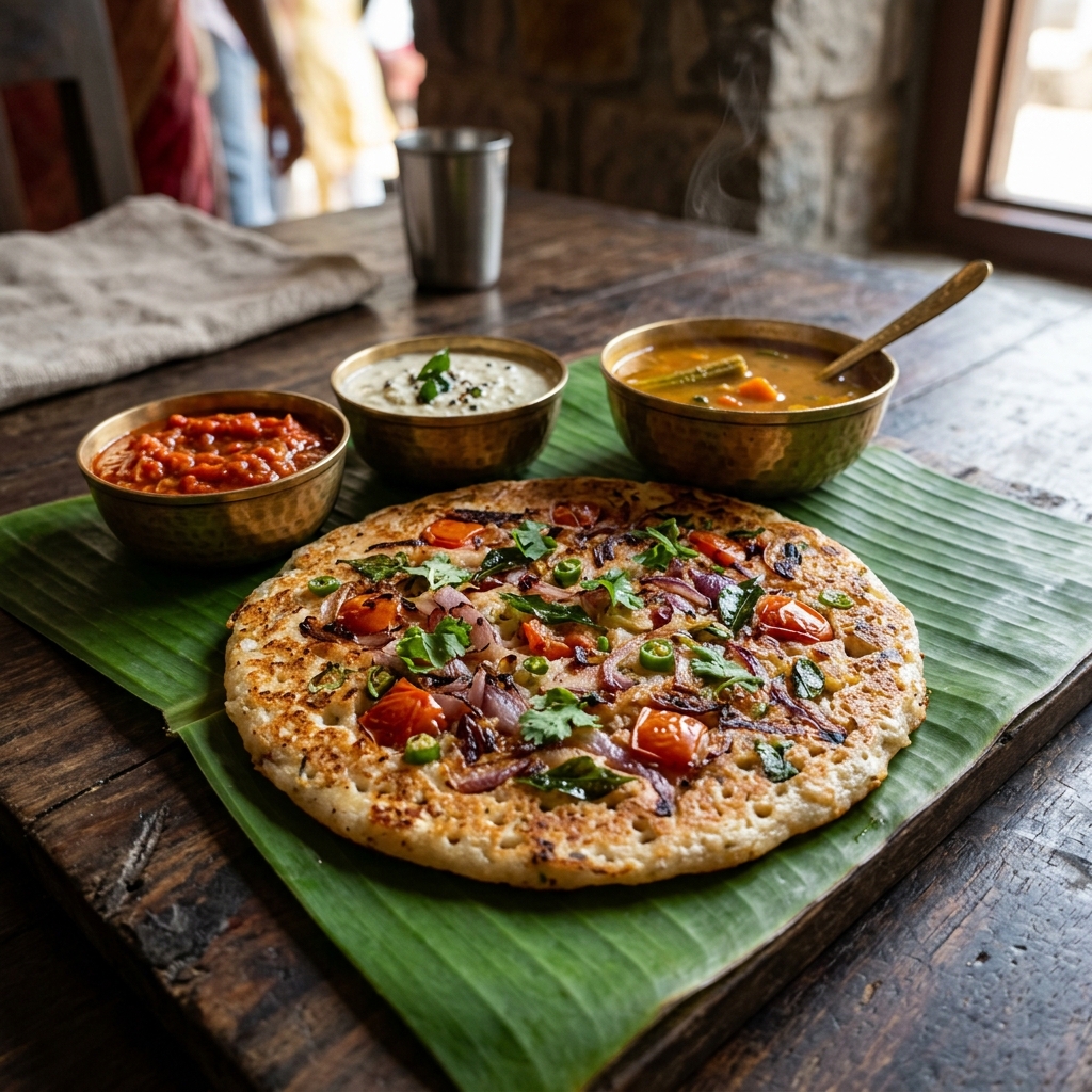 Traditional South Indian Uthappam